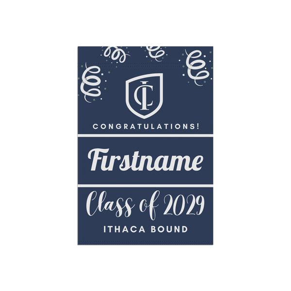 Personalized Ithaca College 2029 Yard Flag