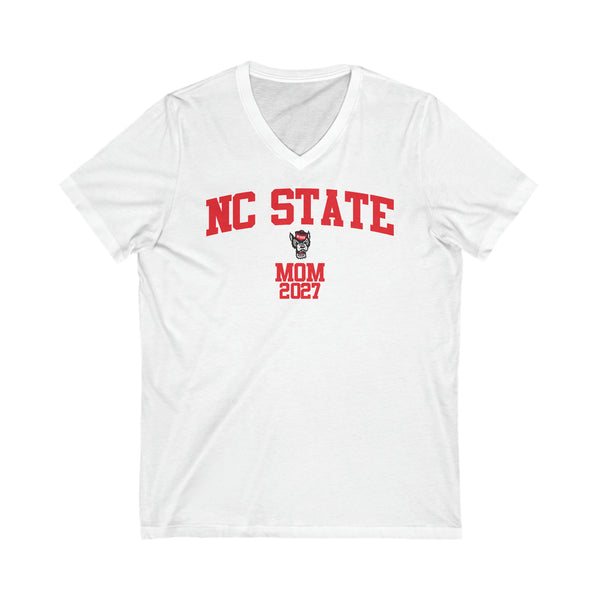 NC State Class of 2027 MOM V-Neck Tee