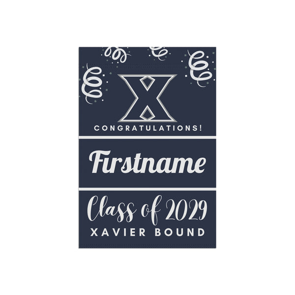 Personalized Xavier 2029 Yard Flag