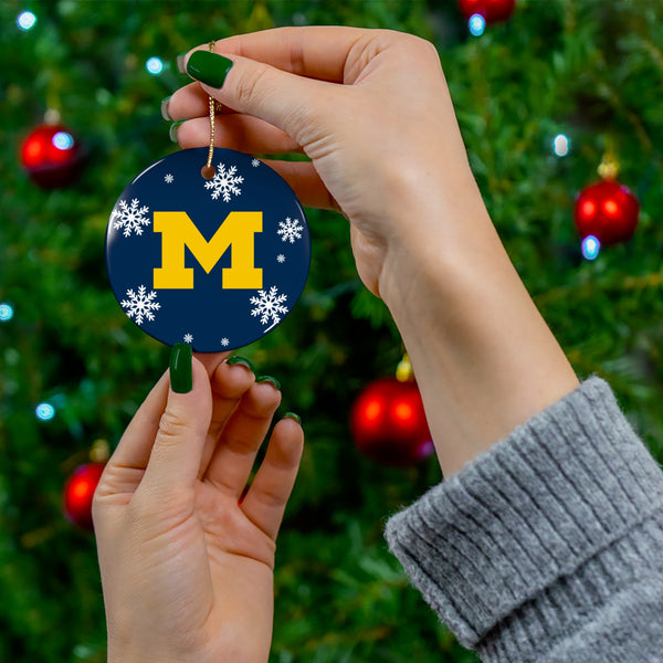 Michigan Christmas Ceramic Ornaments