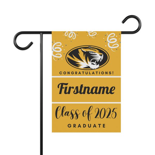 Personalized Mizzou 2025 Graduate Yard Flag
