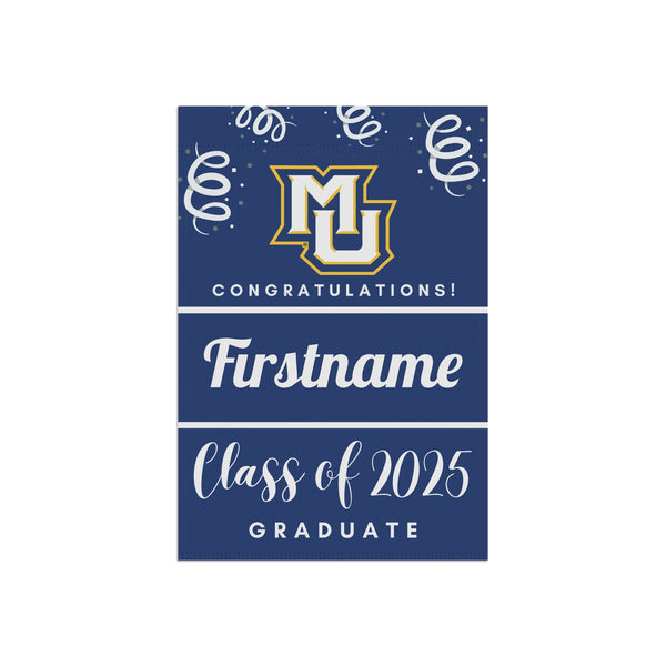 Personalized Marquette 2025 Graduate Yard Flag