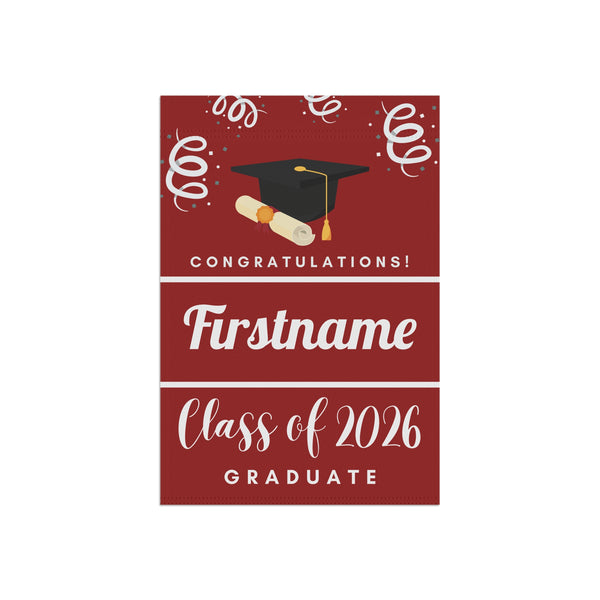 Personalized Graduate Yard Flag