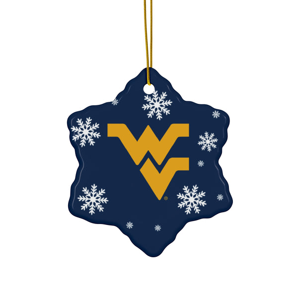 WVU Ceramic Ornaments