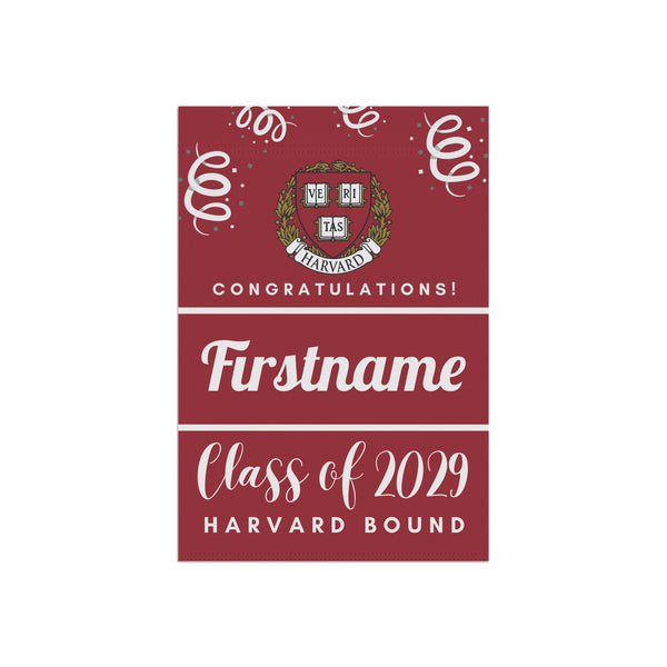 Personalized Harvard 2029 Yard Flag