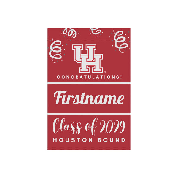 Personalized Houston 2029 Yard Flag