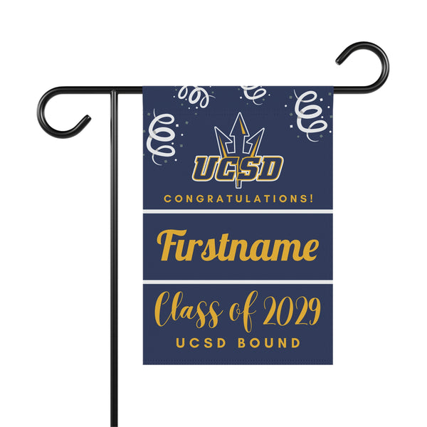 Personalized UCSD 2029 Yard Flag