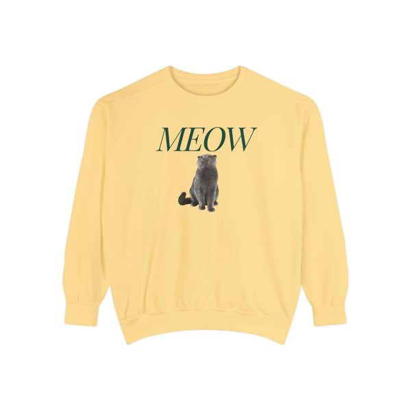 Meow Cat Comfort Colors Sweatshirt