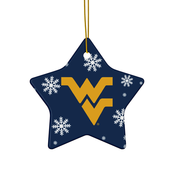 WVU Ceramic Ornaments
