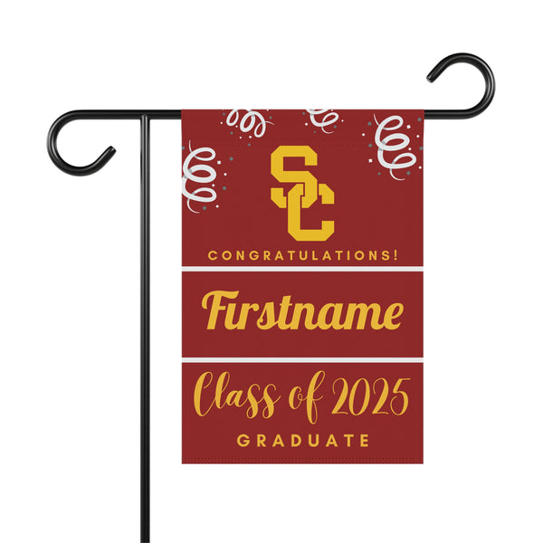 Personalized USC 2025 Graduate Yard Flag