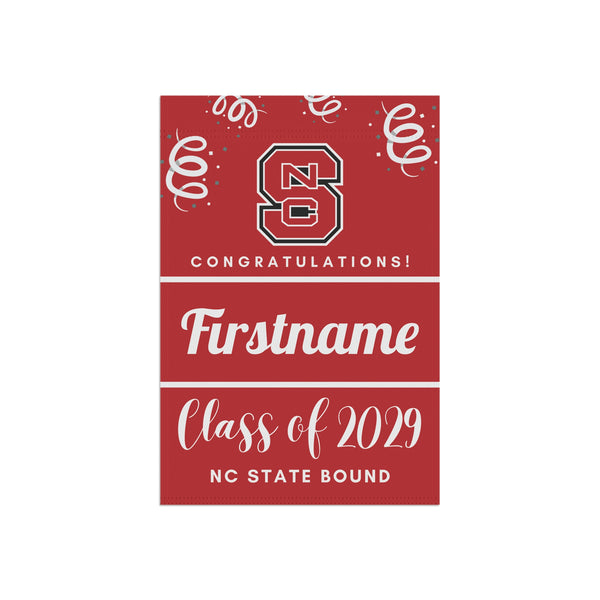 Personalized NC State 2029 Yard Flag