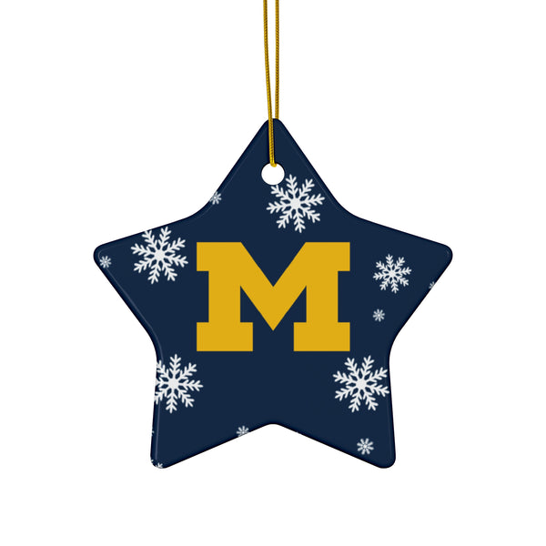 Michigan Christmas Ceramic Ornaments
