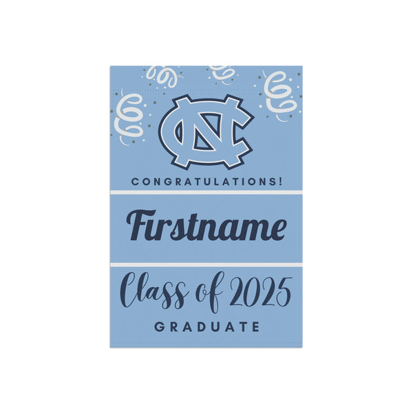 Personalized UNC Chapel Hill 2025 Graduate Yard Flag