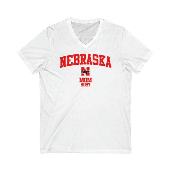 Nebraska Class of 2027 MOM V-Neck Tee