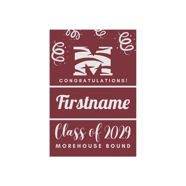 Personalized Morehouse 2029 Yard Flag
