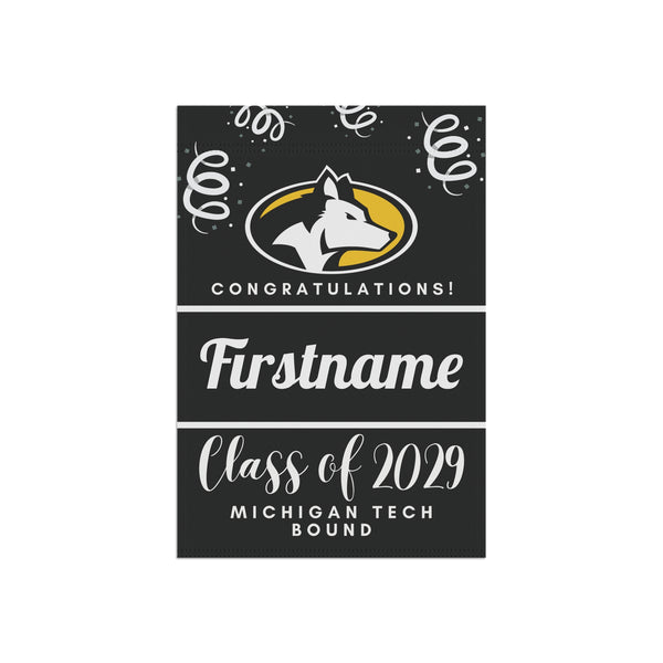 Personalized Michigan Tech 2029 Yard Flag