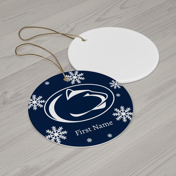 Personalized PSU Ceramic Ornament
