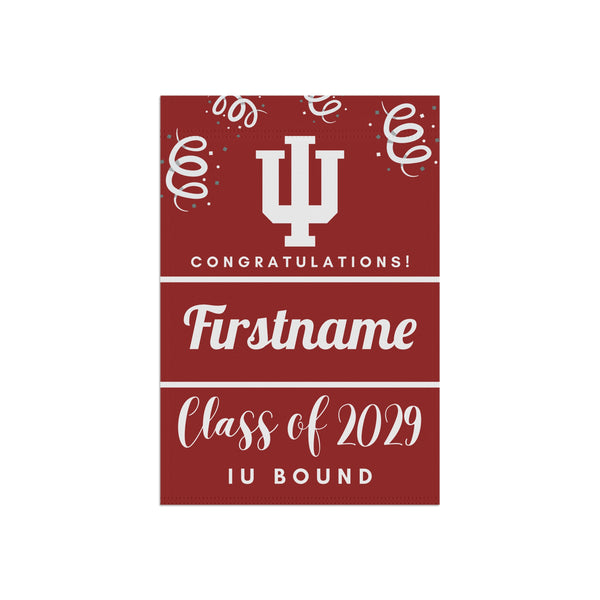 Personalized IU 2029 Yard Flag