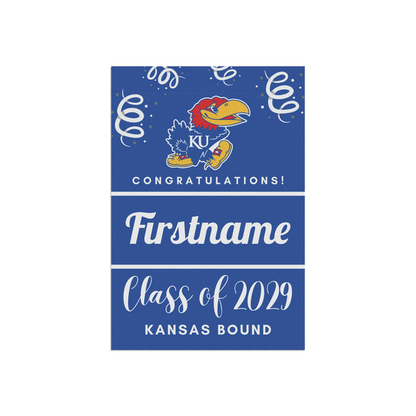 Personalized Kansas 2029 Yard Flag