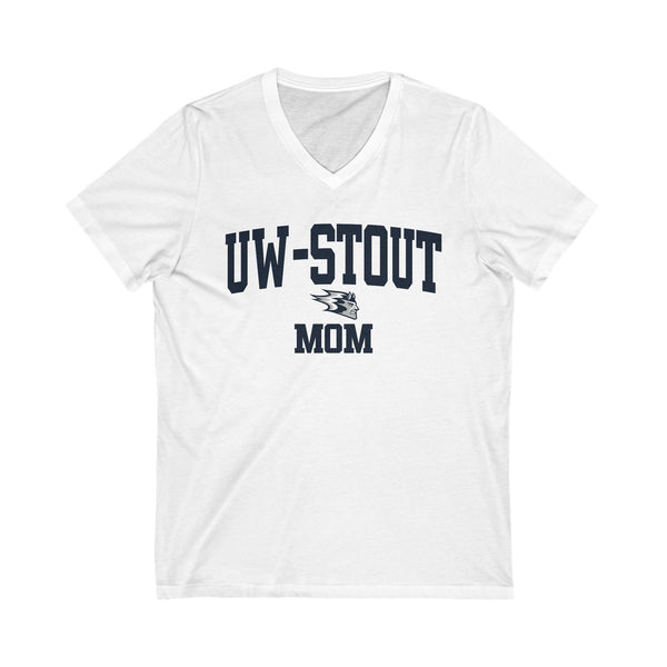UW Stout MOM V-Neck Tee