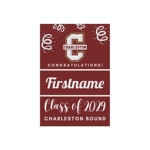 Personalized Charleston 2029 Yard Flag