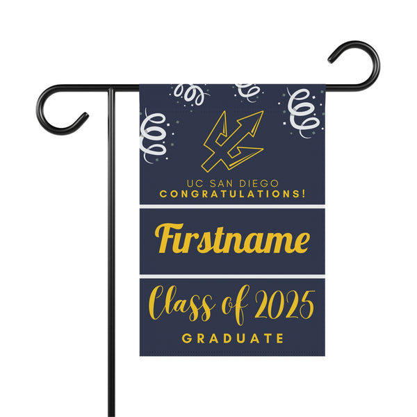 Personalized UCSD 2025 Graduate Yard Flag