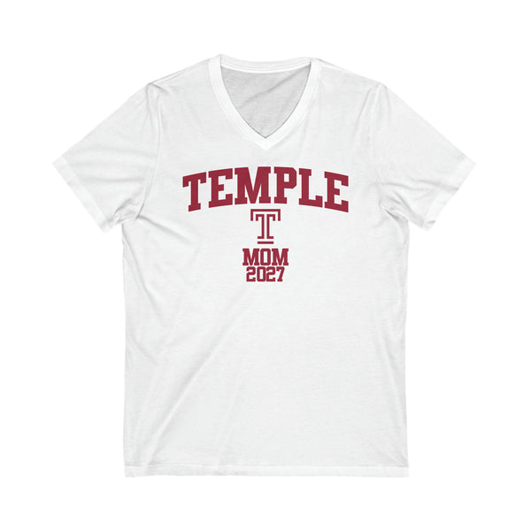 Temple Class of 2027 MOM V-Neck Tee