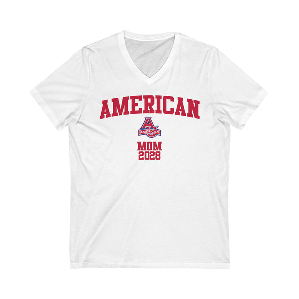 American Class of 2028 MOM V-Neck Tee