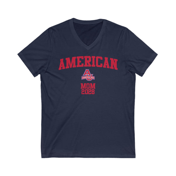 American Class of 2028 MOM V-Neck Tee