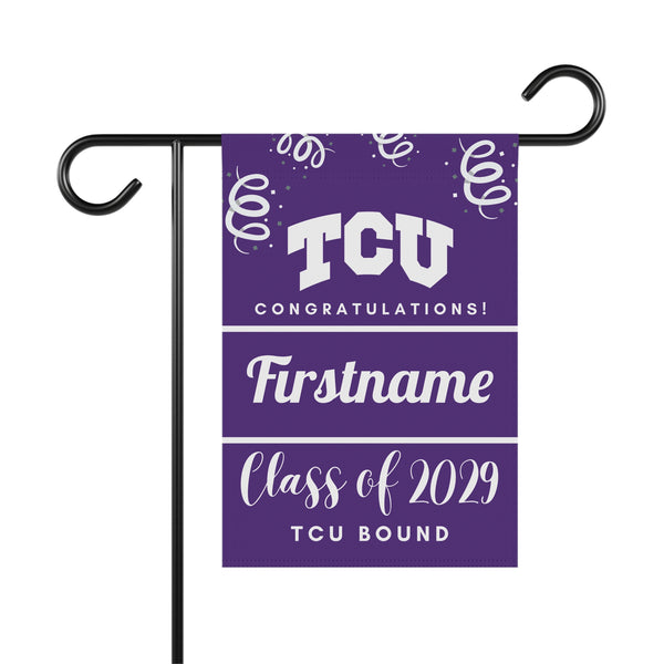 Personalized TCU 2029 Yard Flag