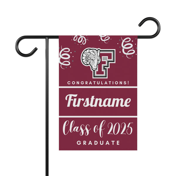 Personalized Fordham 2025 Graduate Yard Flag