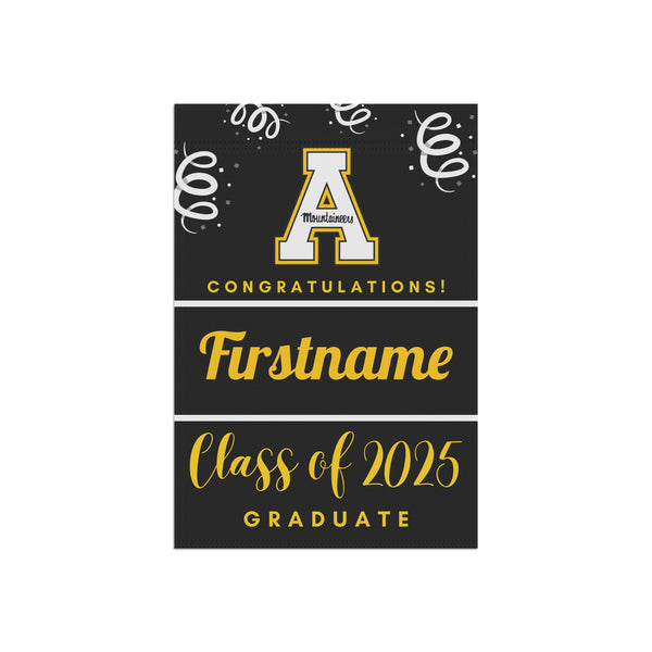 Personalized App State 2025 Graduate Yard Flag