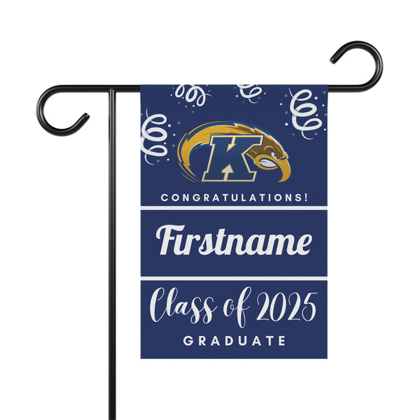 Personalized Kent State 2025 Graduate Yard Flag
