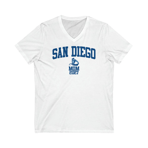 San Diego Class of 2027 MOM V-Neck Tee