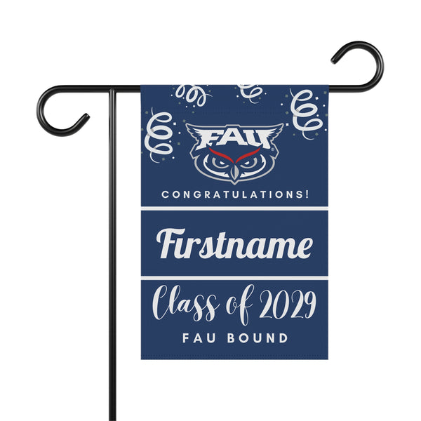 Personalized FAU 2029 Yard Flag