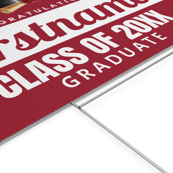 Personalized College Graduation Yard Sign