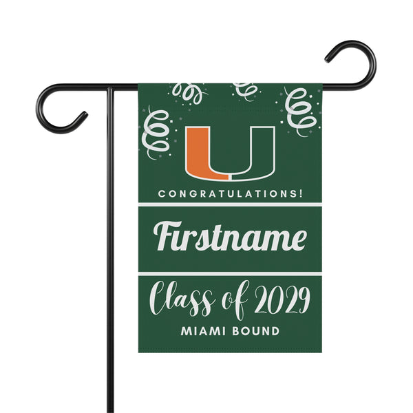 Personalized Miami 2029 Yard Flag