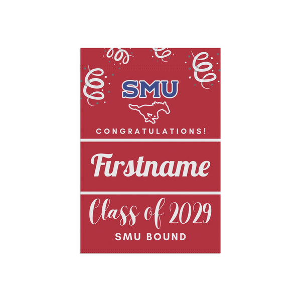 Personalized SMU 2029 Yard Flag