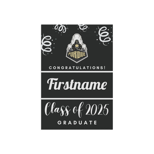 Personalized Purdue 2025 Graduate Yard Flag