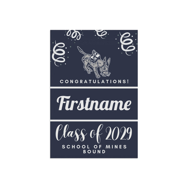 Personalized School of Mines 2029 Yard Flag