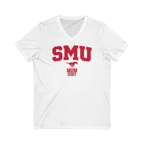 SMU Class of 2027 MOM V-Neck Tee