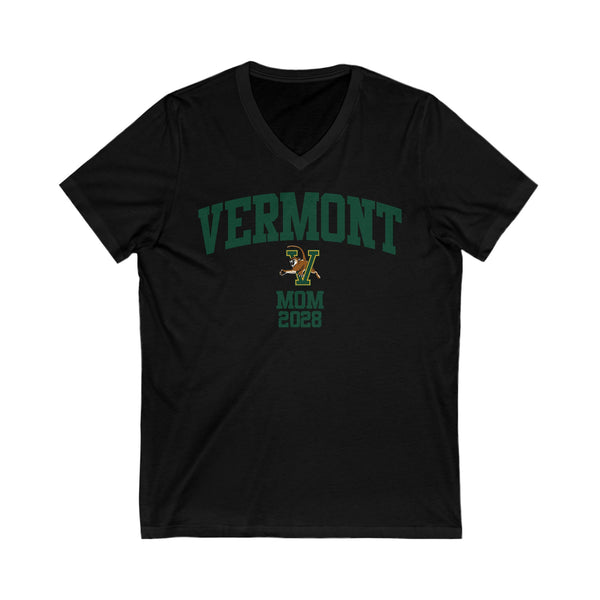 Vermont Class of 2028 MOM V-Neck Tee