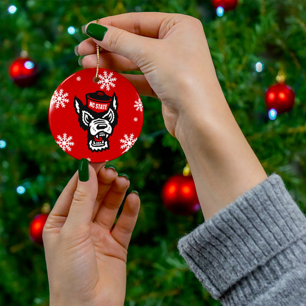 NC State Ceramic Ornaments