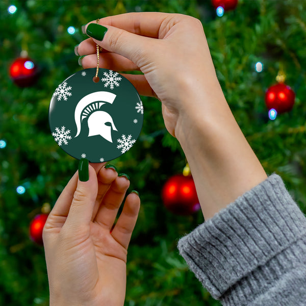 Michigan State Ceramic Ornaments