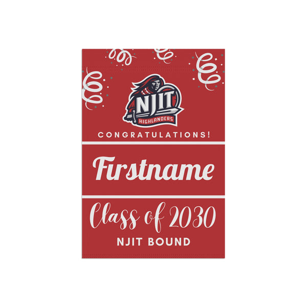 Personalized NJIT 2030 Yard Flag