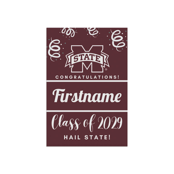 Personalized Miss State 2029 Yard Flag