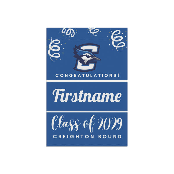 Personalized Creighton 2029 Yard Flag
