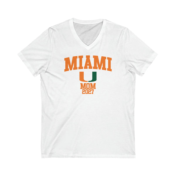 Miami Class of 2027 MOM V-Neck Tee