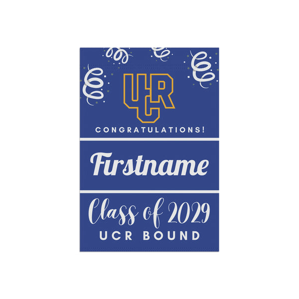 Personalized UCR 2029 Yard Flag