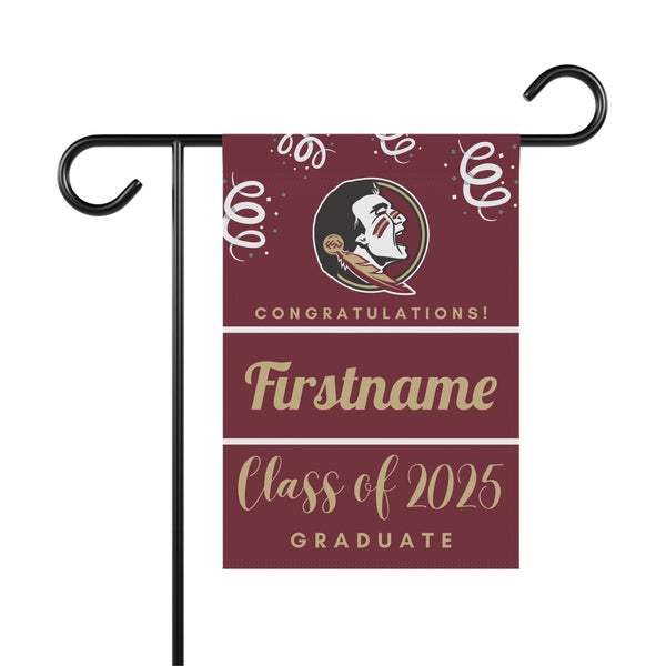 Personalized FSU 2025 Graduate Yard Flag